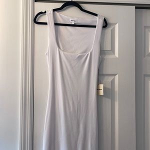 Brand New, Never Worn white cut out back midi